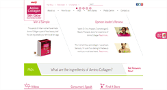 Desktop Screenshot of aminocollagenindia.com